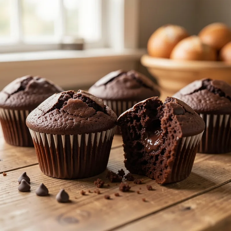 Muffins au chocolat fondants : la recette qui ne rate jamais